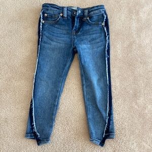 Girls 7 for all mankind ankle skinny jeans medium wash sz 5